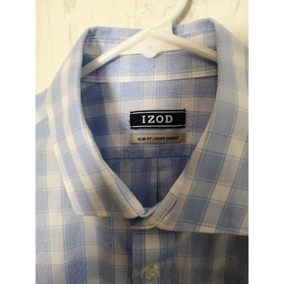 Izod Slim Fit Long Sleeve Button Down Shirt, 15.5 collar SMALL 60% Cotton - Picture 4 of 4